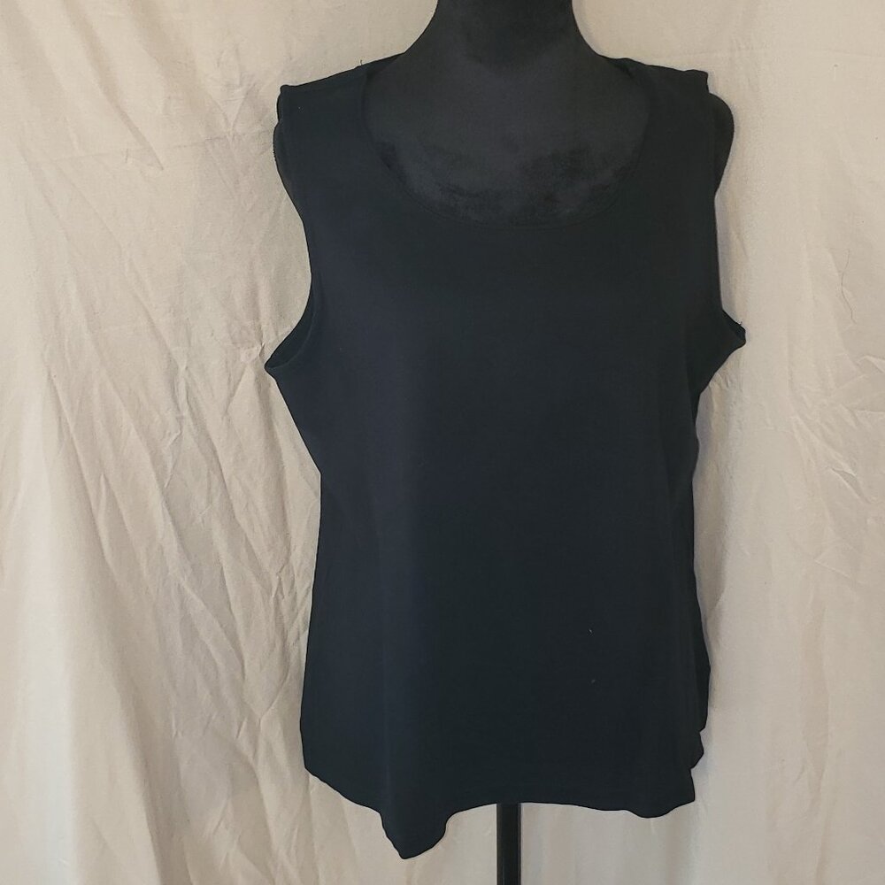 Coldwater Creek Black Sleeveless Top 1X